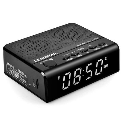 FM鬧鐘時鐘收音機/音箱LED鐘插卡U盤定時開關播放器