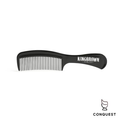 【 CONQUEST 】澳洲 Kingbrown KBP Black Handle Comb 黑色柄梳 手柄梳 梳子