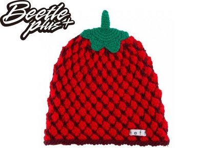 BEETLE 美國潮流 NEFF FRUIT STRAWBERRY 草莓 紅綠 水果 毛線帽 針織帽
