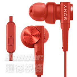 【曜德】SONY MDR-XB55AP 紅 支援Android/Iphone 超商/宅配免運☆送收納盒