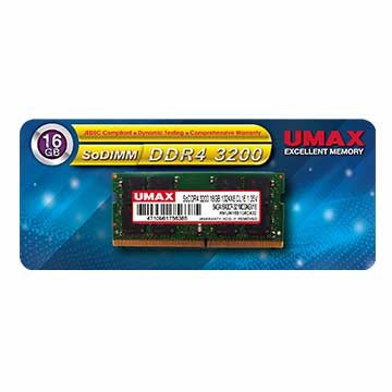 UMAX  DDR4 3200 16GB 筆記型電腦記憶體【風和資訊】