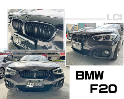 小傑車燈精品-- 全新 BMW F20 2016 2017 18 19 年 雙槓 亮黑 LOOK 鋼琴烤漆 水箱罩 鼻頭