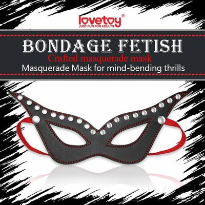 【薇閣情趣】Lovetoy．BONDAGE FETISH奴役虐戀系列-SM皮革面罩