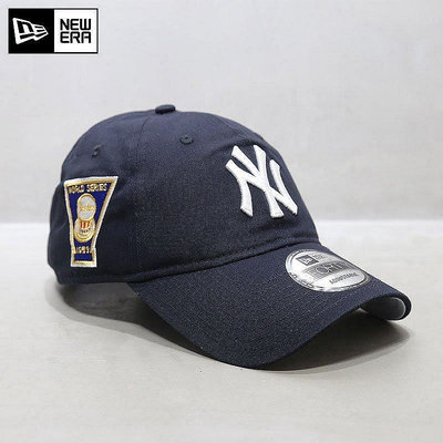 小Z代購#NewEra帽子MLB棒球帽ny洋基隊軟頂大標世界冠軍刺繡藏青色鴨舌帽