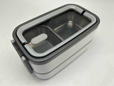 #304不鏽鋼雙層保溫便當盒 附餐具 大容量 可手提
