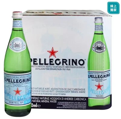 Costco好市多「線上」代購《San Pellegrino聖沛黎洛 天然氣泡水750毫升X12瓶》#56076