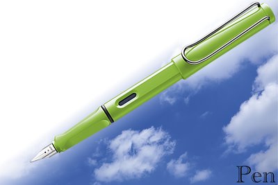 【Pen筆】德國製 LAMY拉米 狩獵者系列13蘋果綠鋼筆 EF/F/M