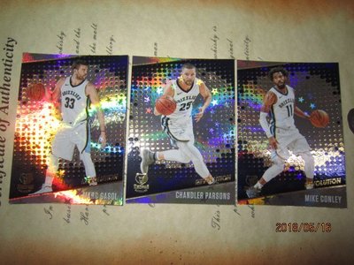 新賣家~17/18~Marc Gasol/ Mike Conley/ Chandler Parsons~ASTRO~3張