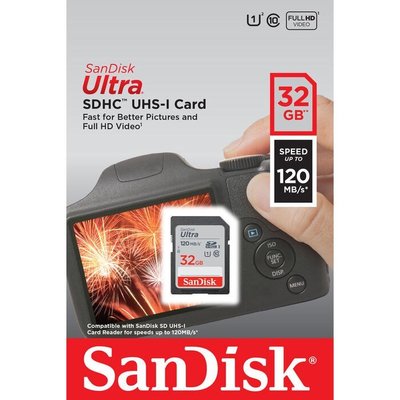 SanDisk 32G SD SDHC Class10 ULTRA 32GB 大卡 相機 120MB/s