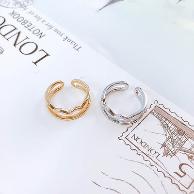 韓國❤️MUST HAVE 指尖上的王冠 雙層 戒指【Verina's韓系美飾】