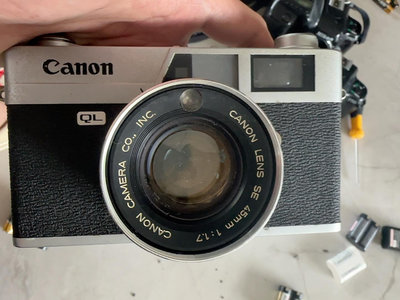 日本回流 日本產CANON佳能ql-17金屬機械膠卷照相機