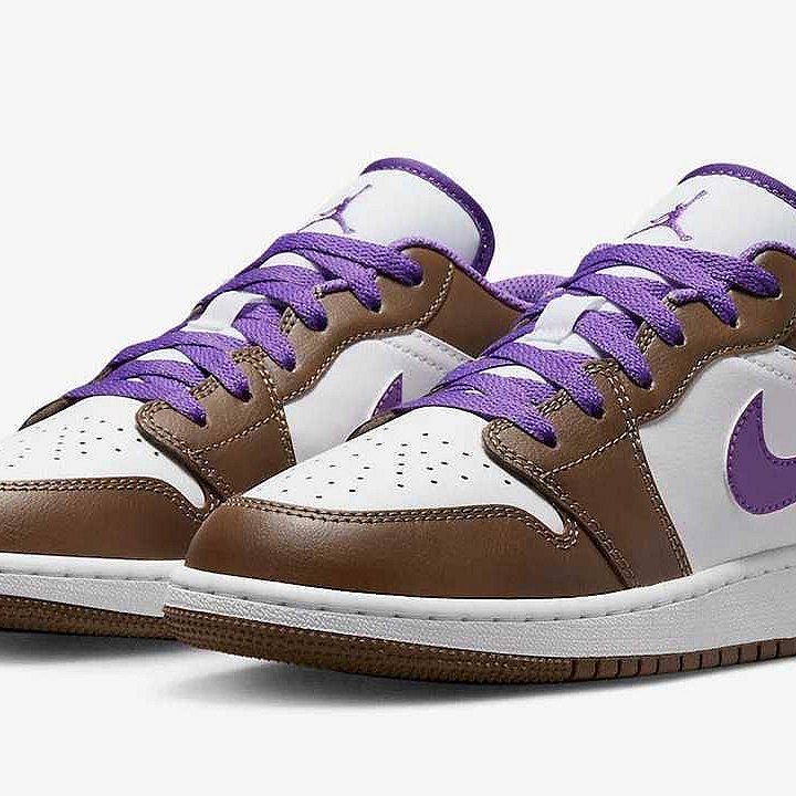 Nike Air Jordan 1 Low Brown and Purple 咖紫配色553558-215