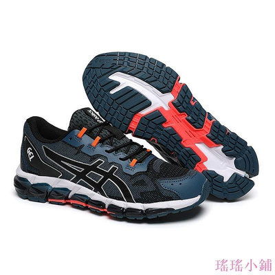 【熱賣精選】亞瑟士 GEL-QUANTUM 360 6 多功能跑鞋健步鞋 黑深藍白 40.5-45號