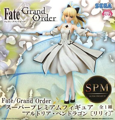 日本正版 SEGA Fate/Grand Order FGO 白Saber Lily 莉莉 SPM 模型 公仔 日本代購