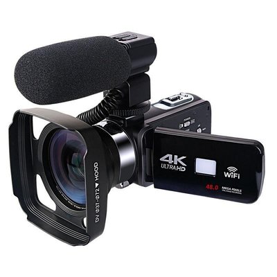 攝像機高清專業錄像機DV4K紅外帶麥克風WIFI家用旅游婚慶