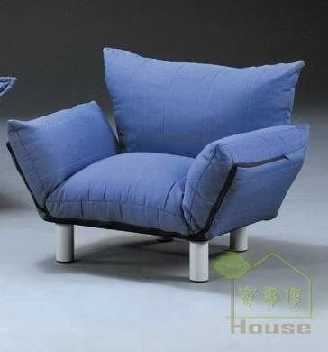 [ 家事達 ] OA-407-3 米提單人座 藍色 沙發床(90*55*H70cm) 特價 書桌 辦公桌