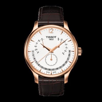 Tissot 天梭俊雅系列皮帶石英男腕錶 T0636373603700