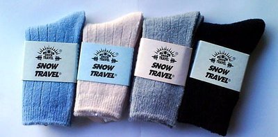 SNOW TRAVEL (中童)保暖高級羊毛襪~雪襪～