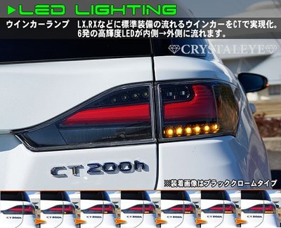 2017現貨到港。日本Crystal-Eye Lexus Ct200h無痛升級IS RX NX跑馬序列式尾燈