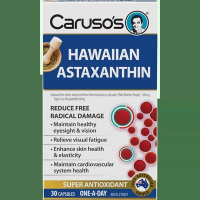🔆澳洲Caruso's Natural Health Hawaiian Astaxanthin 蝦紅素 (30顆)🔆