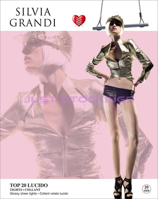 °☆就要襪☆°全新義大利品牌 Silvia Grandi TOP LUCIDO T型無痕絲光透明絲襪(20DEN)