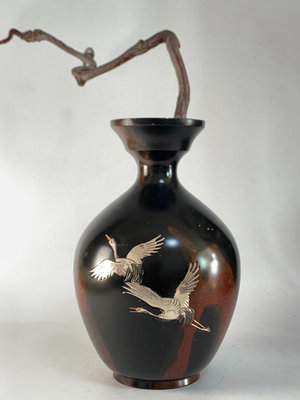新 百年好物 日本 高岡銅器 花器 花瓶 老銅花瓶一支
