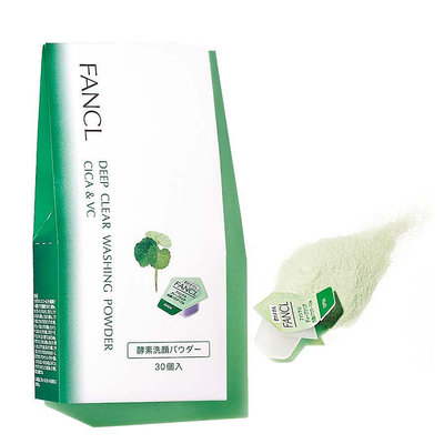 日本 FANCL 芳珂 CICA&VC 酵素洗顏粉（30個入）積雪草添加 洗臉 深層清潔 酵素 限量發售