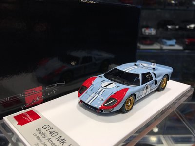 吉華科技@ 1/43 MakeUp EM301B GT40 Mk.II Le Mans 24h 1966 2nd #1