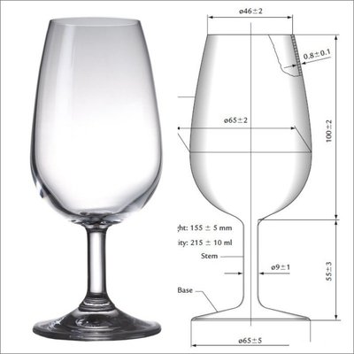 [元渡雜貨鋪]專業酒會指定品酒杯 220毫升ISO水晶品酒杯紅酒杯葡萄酒品鑒杯
