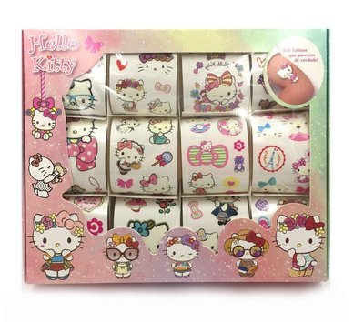 現貨Hello Kitty防水紋身轉印貼紙 超值禮盒100張貼紙Tattoo Stickers