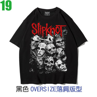 Slipknot【滑結樂團】OVERSIZE落肩版型短袖Nu-Metal新金屬搖滾樂團T恤 購買多件多優惠!【賣場十】