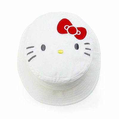 Hello Kitty 兒童折疊帆布帽 透明防塵帽 防護罩帽 漁夫帽 防風帽 現貨