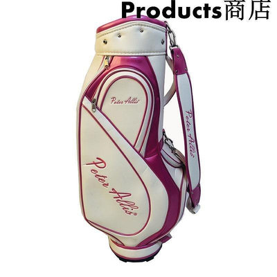 【精選好物】Peter Allis廠家直銷 女士高爾夫球包 粉色PU防水女士高爾夫桶包