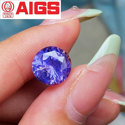 【台北周先生】周老闆說GRS會有80%開變色藍寶石！無燒錫蘭！變色強！天然紫色藍寶石 6.07克拉 紫剛 紫羅蘭美色 送AIGS證