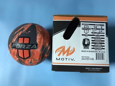 美國進口保齡球MOTIV品牌，FORZA保齡球玩家喜愛的品牌 14磅2盎司