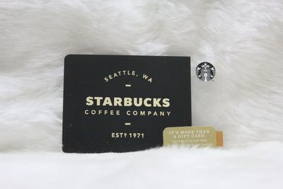 星巴克 STARBUCKS 美國 2014 6103 SEATTLT 黑卡 限量 隨行卡 儲值卡 收藏