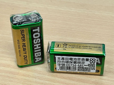 電池通 東芝 TOSHIBA 9V碳鋅電池 一顆