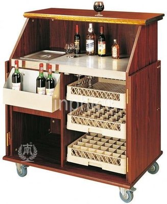 INPHIC-鋼琴式流動酒吧 酒水櫃 可移動服務車 餐廳酒水車