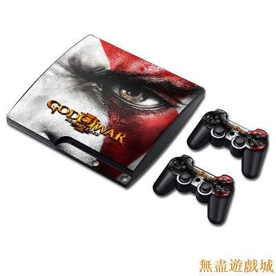 鴻運遊戲PS5貼膜 主機貼膜 保護貼 改色貼 索尼PS3 slim 主機貼紙 遊戲機保護彩貼膜 卡通貼 個性貼