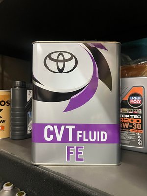 自取1350元【油品味】豐田 TOYOTA CVT FE Fluid 日本原裝 無段變速箱油 4公升 鐵罐