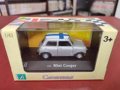 (絕版車模)Cararama Mini Cooper 國旗塗裝(瑞典)(A1088)