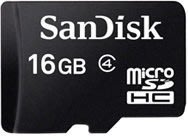 SanDisk台灣數位服務中心 Micro SDHC-16G (Class 4) TF-16G SDSDQM