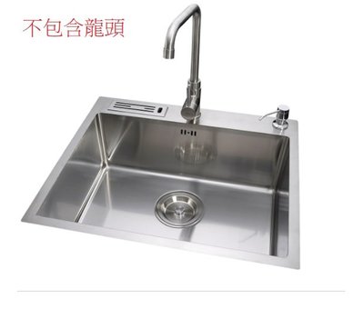 魔法廚房 台灣製造 手工槽方形小水槽SE-2400不鏽鋼毛絲面 消音墊 厚度1.2MM