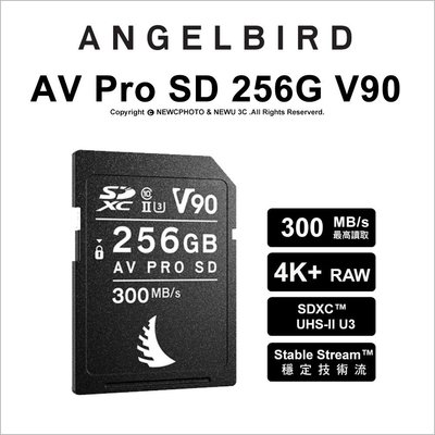 【薪創忠孝新生】Angelbird AV Pro SD MK2 256G V90 記憶卡 讀300 寫280 公司貨