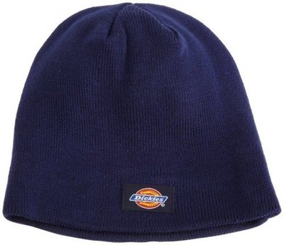 【CROSS 精品服飾】 美國 Dickies 經典款 Logo 藍色毛線帽