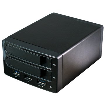 HORNETTEK USB3.0 2.5" Raid 雙SATA 抽取式外接盒(HT-RAB255HJU3)