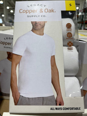COPPER&amp;OAK男圓領短袖上衣（亞洲尺寸）ㄧ組3件  539元—可超商取貨付款