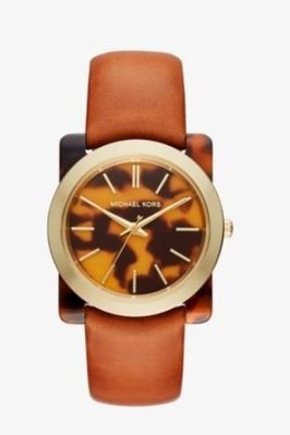 Michael Kors (全新正品) MK 2484 Kempton Tortoise watch~特價3980含運