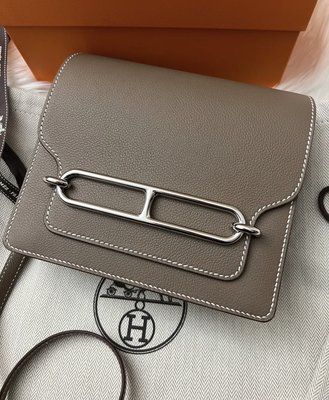 Hermès Mini Roulis 大象灰銀釦 Evercolor皮革 即將抵台 $3xxxxx