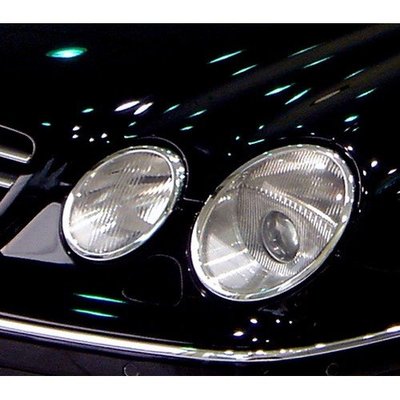 【JR佳睿精品】Benz 賓士 CL C215 1999-2006 CL500 鍍鉻大燈框 電鍍 銀